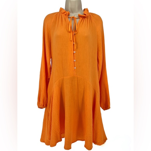 MAGASCHONI - Organic Cotton Gauze Cocktail Dress. - Picture 2 of 11